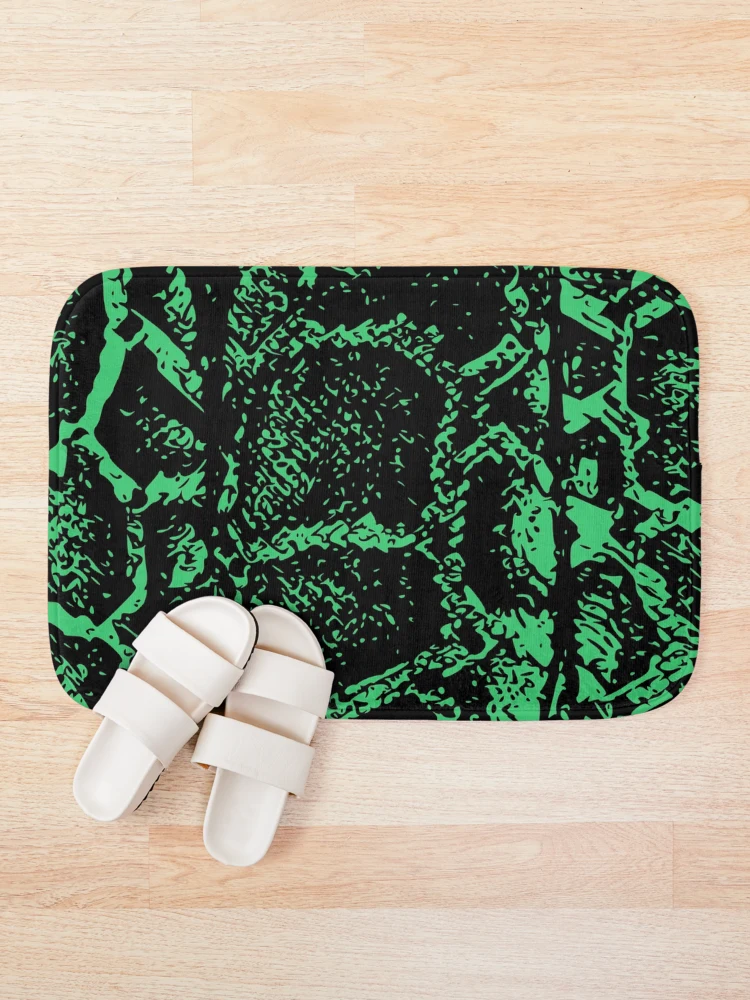 Thumbnail 1 of 6, Bath Mat, Python Skin designed and sold by DesignFantazia.
