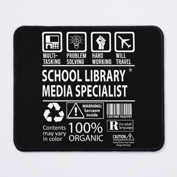 Item preview, School Library Media Specialist T Shirt - MultiTasking Certified Job Gift Item Tee designed and sold by sabinacsnm.