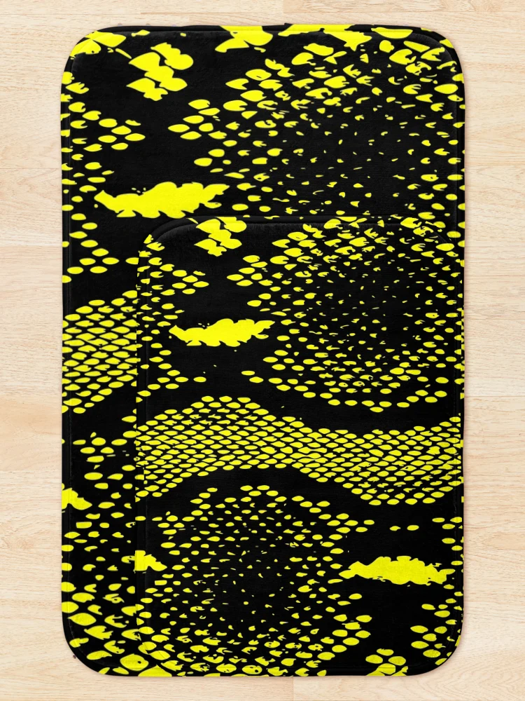 Thumbnail 5 of 6, Bath Mat, Python Skin designed and sold by DesignFantazia.