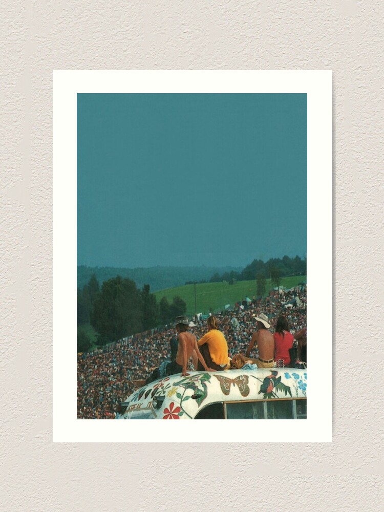 Alternate view of woodstock crowd Art Print