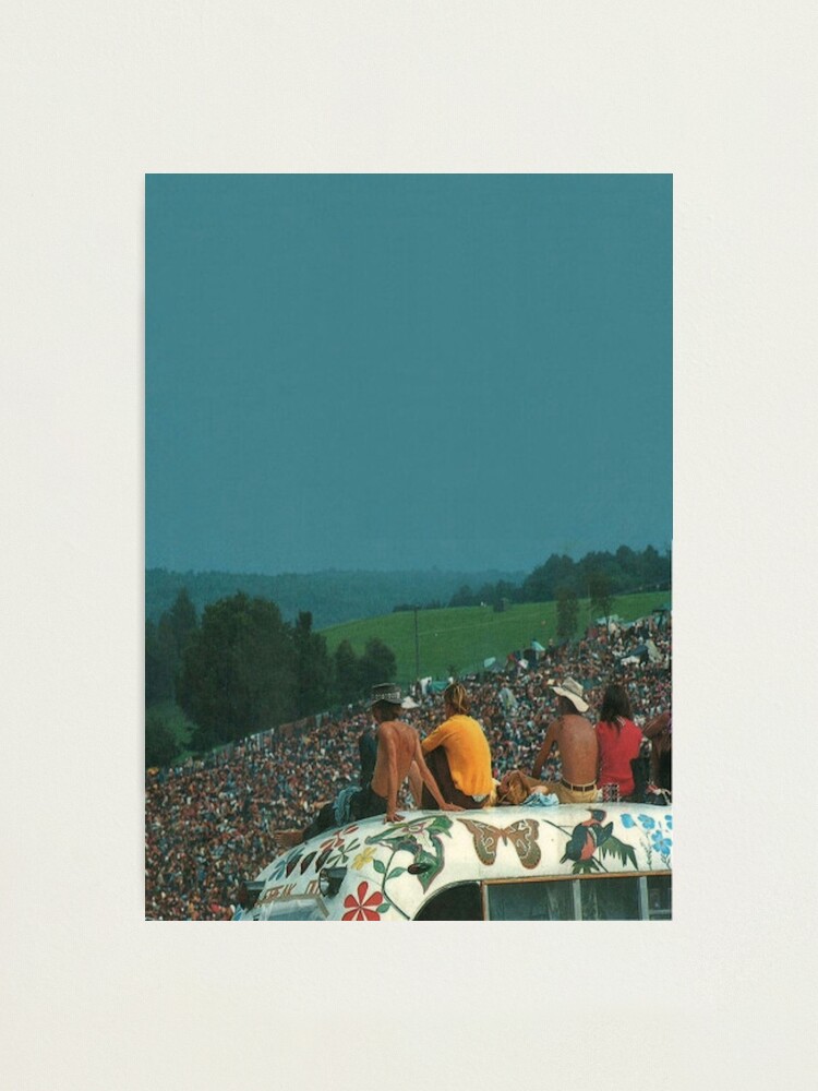 Alternate view of woodstock crowd Photographic Print