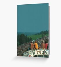 woodstock crowd Greeting Card