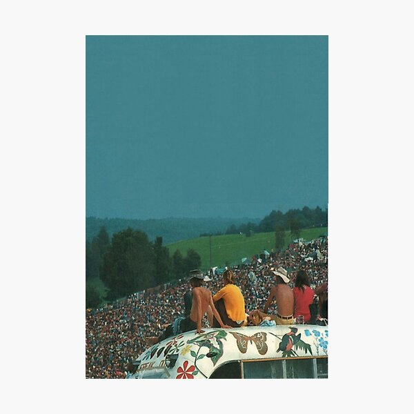 woodstock crowd Photographic Print
