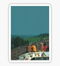 woodstock crowd Sticker