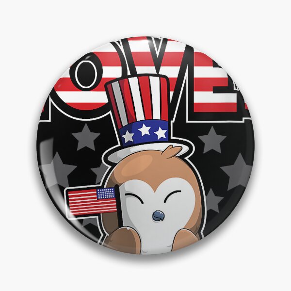 Item preview, Merica Lover - Happy Fourth Of July - Owl USA Flag  designed and sold by teiaraan.