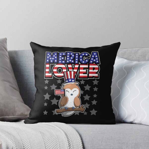 Item preview, Merica Lover - Happy Fourth Of July - Owl USA Flag  designed and sold by teiaraan.