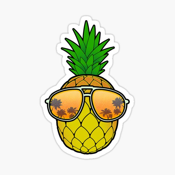 Pineapple Sunglasses Hawaii Pineapple Sticker By Anthonymark14 Redbubble 9599