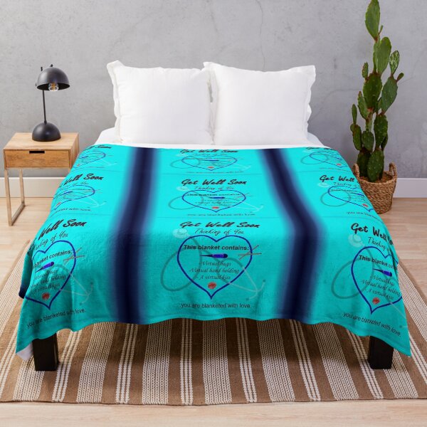 Item preview, Get Well Soon Throw Blanket #2 Adult designed and sold by seamless95.