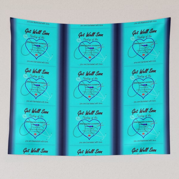 Item preview, Get Well Soon Throw Blanket #2 Adult designed and sold by seamless95.