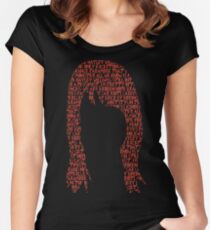 Hayley Williams hair word cloud Women's Fitted Scoop T-Shirt