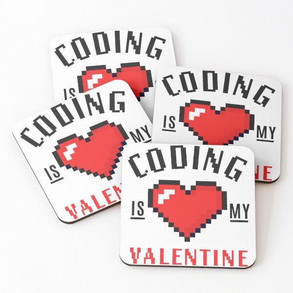 Item preview, Coding is my Valentine designed and sold by Code  Monkeys.