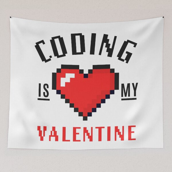Item preview, Coding is my Valentine designed and sold by Code  Monkeys.