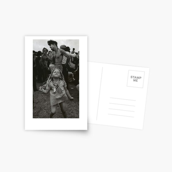 Item preview, little girl dancing at woodstock designed and sold by eurodads.