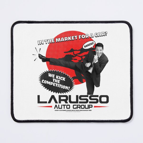 Item preview, Cobra Kai LARusso Auto Group Ad T-Shirt designed and sold by Lexie Reed.