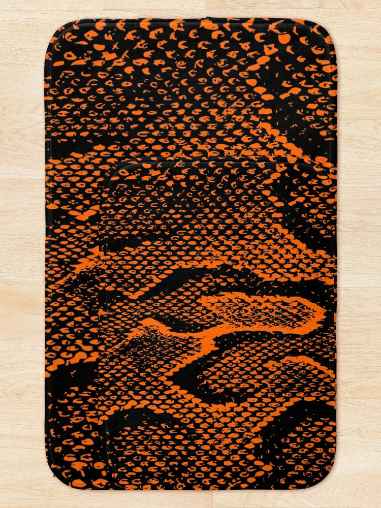 Thumbnail 5 of 6, Bath Mat, Python Skin designed and sold by DesignFantazia.