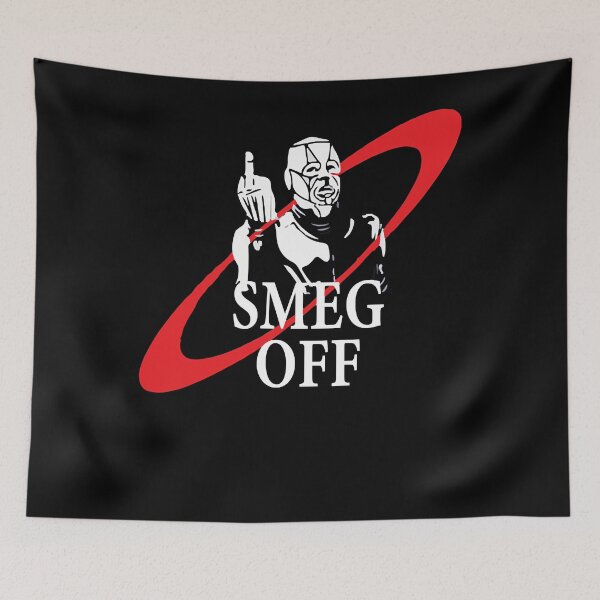 Aperçu de l'œuvre Kryten Mechanoid Smeg Off T-shirt classique drôle de nain rouge.png créée et vendue par HarveyWickwire.