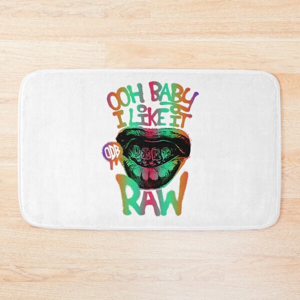 Aperçu de l'œuvre T-shirt brutOOH BABY I LIKE IT RAW créée et vendue par GemmaMartin.