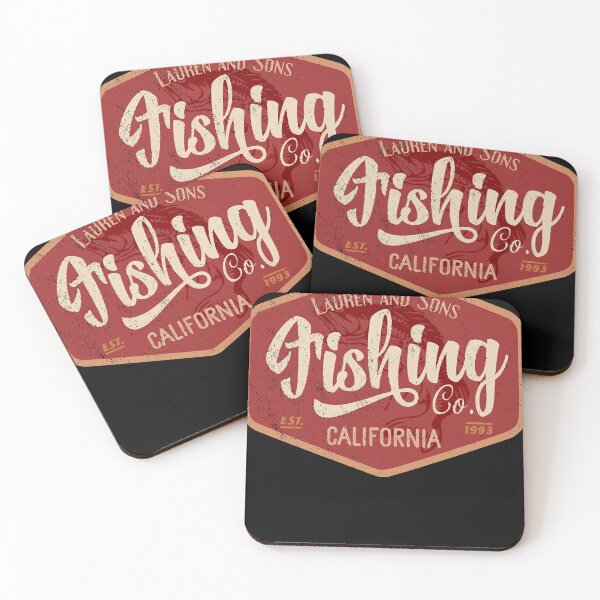 Item preview, Lauren and Sons Fishing Company California Vintage logo distressed Premium T-Shirt.png designed and sold by HarveyWickwire.