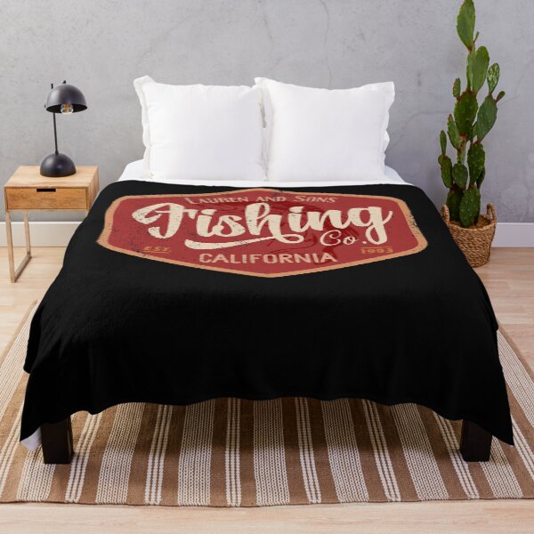 Item preview, Lauren and Sons Fishing Company California Vintage logo distressed Premium T-Shirt.png designed and sold by HarveyWickwire.