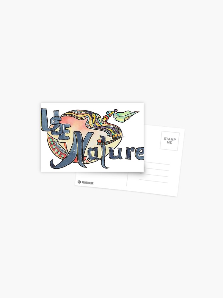 Thumbnail 1 of 2, Postcard, use Nature Organic Designs with Purpose designed and sold by GalleryGiselle.