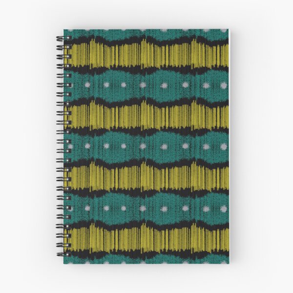 Item preview, Green line and yellow wave textiles  designed and sold by HiTheejay.