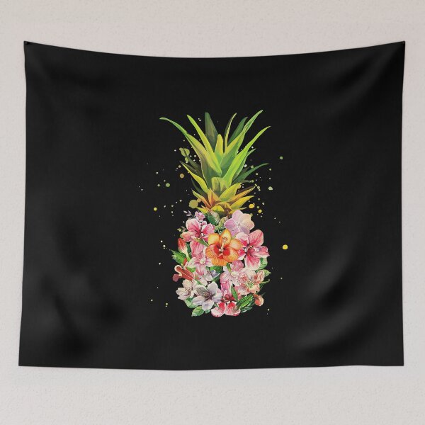 Item preview, Pineapple Flowers Aloha Hawaii designed and sold by anthonymark14.