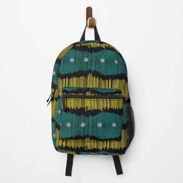 Item preview, Green line and yellow wave textiles  designed and sold by HiTheejay.