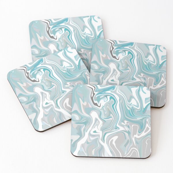 Item preview, Crystal Blue Grey Abstract designed and sold by slimbirdy.