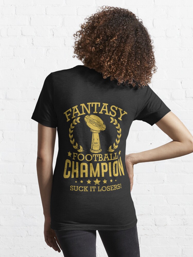 : Three Time Fantasy Football Champion T Shirt Champ