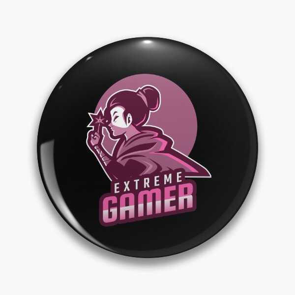Item preview, Extreme Gamer with Female Ninja Warrior and Shuriken designed and sold by PRIVARSHU.