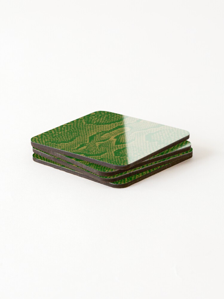 Thumbnail 4 of 5, Coasters (Set of 4), Python Snakeskin designed and sold by DesignFantazia.
