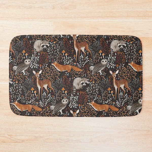 Item preview, Fox Deer Owl Raccoon Woodland designed and sold by SweetTea4U.