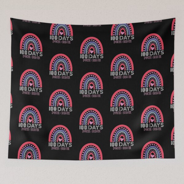Item preview, 100 Days Smarter and Brighter Rainbow Happy 100th Day of School designed and sold by SpringMoonPress.