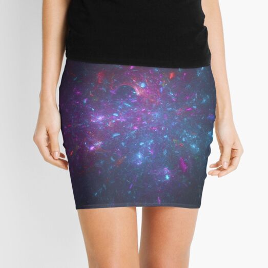 Lazy Galactic Fireworks | Fractal Art | FutureLifeFashion.com Mini Skirt