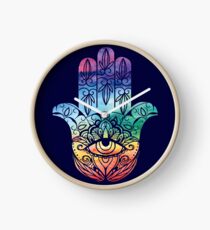 Spiritual Hamsa Hand Clock