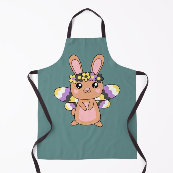 Item preview, Cottagecore Fairycore Kawaii Nonbinary Pride Bunny Rabbit Fairy designed and sold by cashewdays.