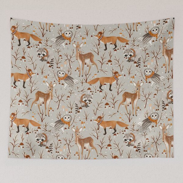 Item preview, Woodland Animals Art designed and sold by SweetTea4U.