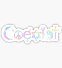 Coexist - Trippy Rainbow Sticker