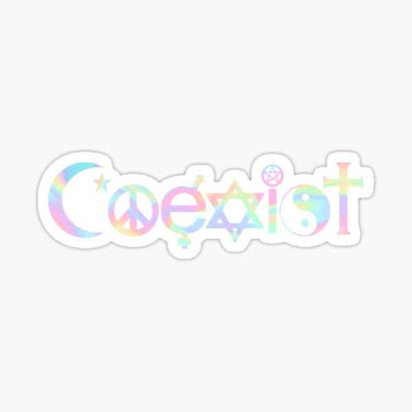 Coexist - Trippy Rainbow Sticker