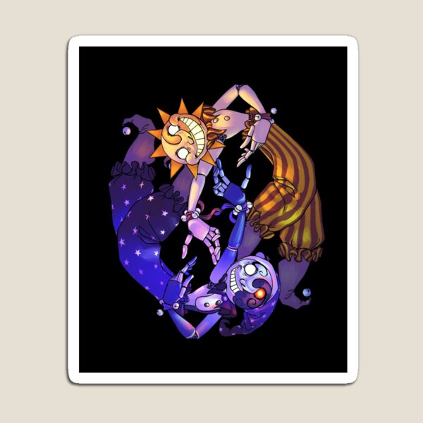 Item preview, Sun _amp_ Moon BOSS FNAF Security Breach   designed and sold by DarlingJadore.