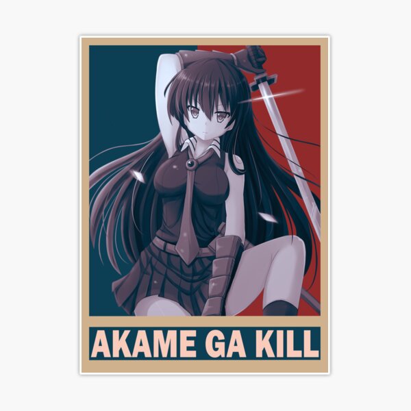 Tatsumi Akame ga Kill Akame ga Kiru Vintage Vector Anime Design Poster for  Sale by Raiden Designer Shop