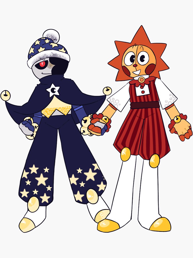 sundrop and moondrop - FNAF - Anime - | Sticker