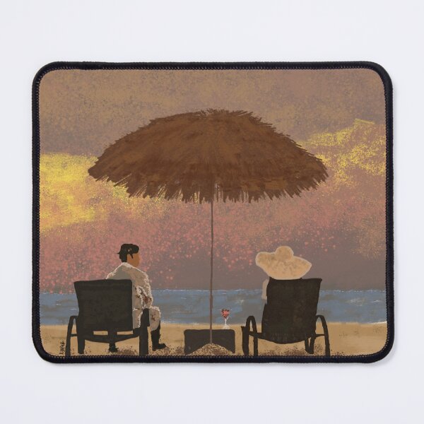 Item preview, Man and Woman Talking by the Beach During Sunset designed and sold by xyfabfigment.