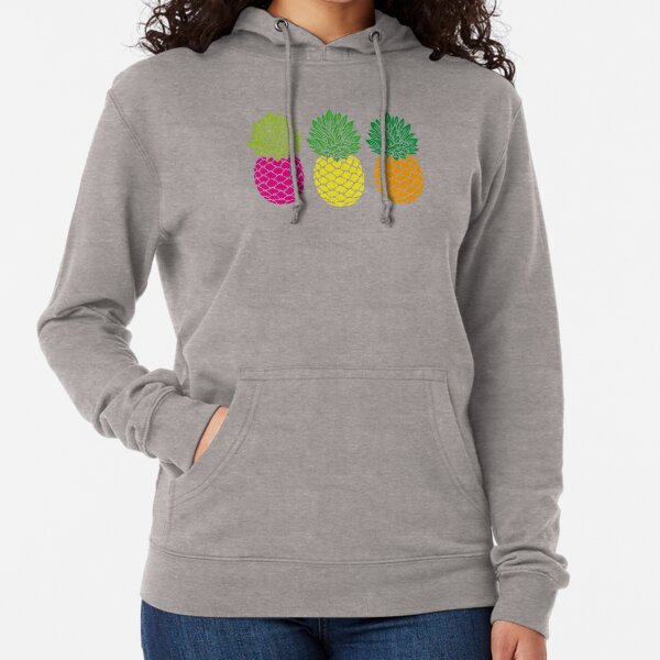 Pineapple Trio | Pineapple Silhouettes | Three Pineapples | Lightweight Hoodie