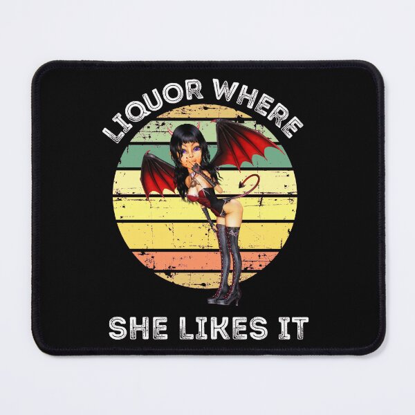 Item preview, Funny Retro Liquor Where She Likes it Devil Girl designed and sold by RGRamsey.