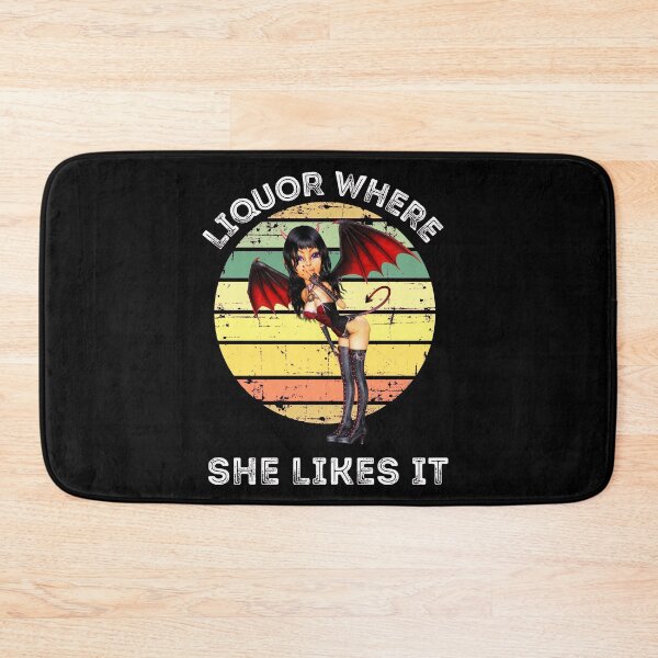 Item preview, Funny Retro Liquor Where She Likes it Devil Girl designed and sold by RGRamsey.