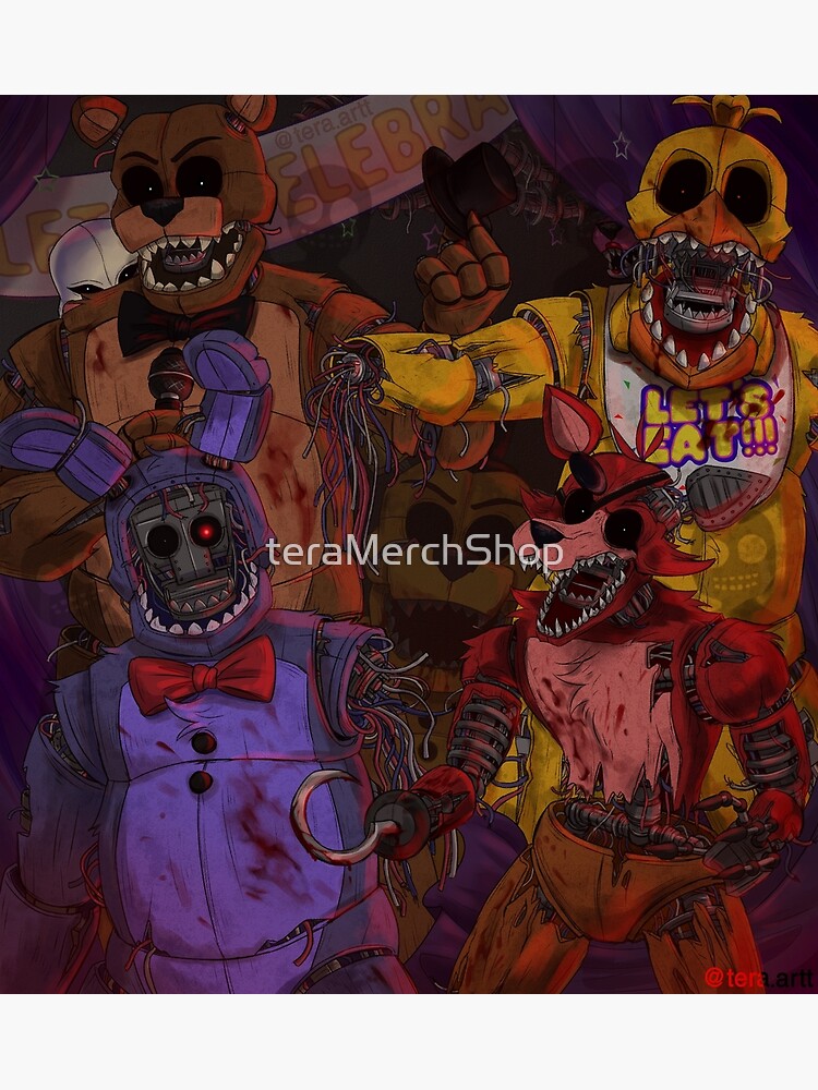 FNAF 2 Withered Animatronic Sticker Pack | Sticker