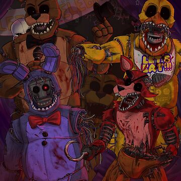 Trebloxs on X: The Withered Animatronics In my art style #FNAF #fnaffanart   / X