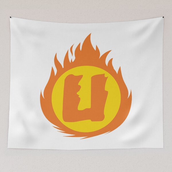 Item preview, Superhero Letter U. Fire Insignia designed and sold by DonaldRichard34.