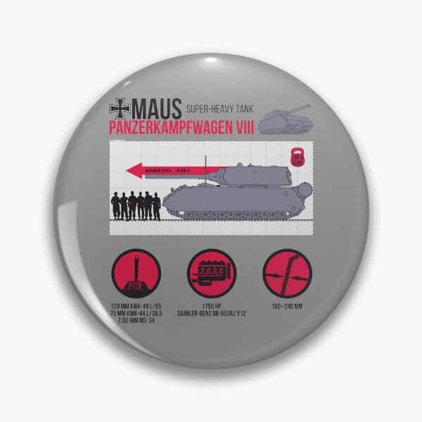 Item preview, Informative infographics Pz-VIII MAUS designed and sold by FAawRay.